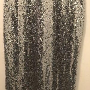 Silver black dress